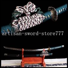Espada Katana japonesa temperada forjada à mão argila Tachi Sanmai lâmina de aço dobrada comprar usado  Enviando para Brazil