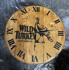 Bar Decor Wild Turkey Bourbon Barril Relógio Tampa/Topo/Cabeça 21” Diâmetro, usado comprar usado  Enviando para Brazil