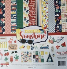 Usado, Livro de recortes papel 12x12 Echo Park GOOD DAY SUNSHINE 12 folhas álbum de recortes  comprar usado  Enviando para Brazil