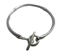 Autêntica Pulseira Pandora, Pulseira Corrente de Cobra Barra T, $599082C00 comprar usado  Enviando para Brazil