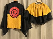 Conjunto de cosplay Naruto feminino jaqueta e saia S amarelo preto fantasia anime novo sem etiquetas comprar usado  Enviando para Brazil