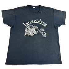 Camiseta Longriders anos 80 vintage motocicletas personalizadas Milford 5 milhas motociclista helicóptero GG comprar usado  Enviando para Brazil