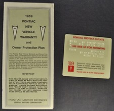 1969 pontiac warranty for sale  Olympia