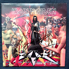 IRON MAIDEN Dance Of Death LP totalmente assinado por 6 PHOTO PROOF autógrafos vinil, usado comprar usado  Enviando para Brazil