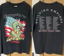 Camiseta Queensryche World Tour 1991 2 lados preta estilo retrô NH19408 comprar usado  Enviando para Brazil