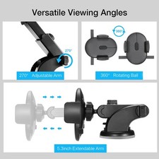 Car Phone Holder Long Rod Telescopic Car Dashboard Suction Cup Type comprar usado  Enviando para Brazil