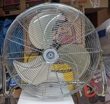 Chrome floor fan for sale  FARNHAM