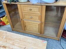 Brown wooden sideboard for sale  COLCHESTER
