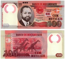 Usado, 2017 Moçambique Nota P151b 100 Meticais UNC Polímero - Girafa comprar usado  Enviando para Brazil