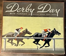 Antigo jogo de azar Derby Day With Hurdles Parker Brothers 1930s corrida de cavalos comprar usado  Enviando para Brazil