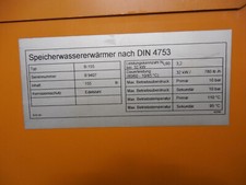 Edelstahl warmwasserspeicher 1 gebraucht kaufen  Rheda-Wiedenbrück