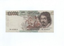 Banconota 100.000 lire usato  Massa di Somma