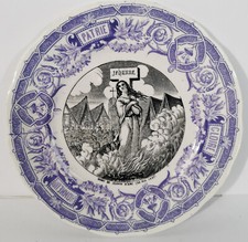 Ancienne assiette parlante d'occasion  France
