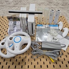 Paquete Nintendo Wii - Mario Kart Wii, Mario Party 8, Accesorios, Cables - Probado segunda mano  Embacar hacia Mexico