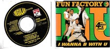 Używany, Płyta Maxi CD Fun Factory - I Wanna B With U 1995 Singiel ______________ na sprzedaż  PL