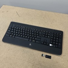 Teclado sem fio Logitech K800 iluminado com dongle testado, usado comprar usado Teclado sem fio Logitech K800 iluminado com dongle testado, usado comprar usado  Enviando para Brazil