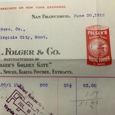 Folger golden gate for sale  Dayton