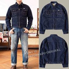 Usado, Jaqueta jeans masculina retrô Red Tornado 24MJZ casaco fino caubói 14 oz comprar usado  Enviando para Brazil