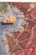 Cartolina trieste territorio usato  Trieste