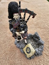 Figurine statue.scottish piper for sale  MALDON