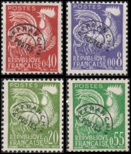 Francia #952-955 1 MH, alto valor MNH, otros usados segunda mano  Embacar hacia Mexico