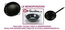 GARCIMA MONOPORZIONE LA IDEAL TEGAME PADELLA FERRO SMALTATO 12 14 15 16 18 22 24 comprar usado  Enviando para Brazil