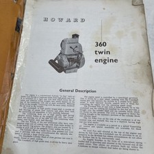 Howard 810cc twin for sale  HITCHIN