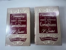 Vintage Christian Commentary Set ~ 1 Corinthians F. Godet ~ 1967 Zondervan HC 2  comprar usado  Enviando para Brazil