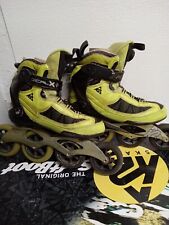 Patins em linha K2 Radical X BOA 6000 PRO verde limão sujo quebrado #2X1 comprar usado  Enviando para Brazil