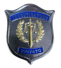 Placca investigatore privato usato  Rovigo