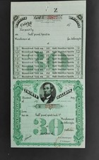 Selo de receita 30 galões destilados Nò:Z Series 1875 Abe Lincoln pré-cal perfeito estado comprar usado  Enviando para Brazil