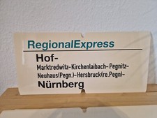 Zuglaufschild regionalexpress  gebraucht kaufen  Leipzig
