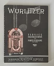 Wurlitzer service instructions for sale  Valencia