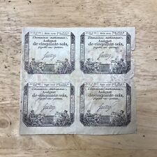 Planche assignats sols d'occasion  France
