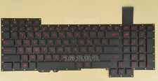 Novo Para ASUS G751J G751JL G751JM G751JT Teclado EUA e Farsi FS LETRA VERMELHA comprar usado  Enviando para Brazil