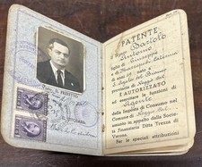 1945, Patente agente, Amministrazione Imposte di Consumo, Trezza Reggio Calabria comprar usado  Enviando para Brazil