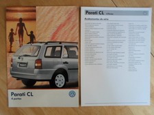 Folheto de vendas brilhante Volkswagen Brazil Parati Cl original 1998-99 + especificações - VW comprar usado  Enviando para Brazil