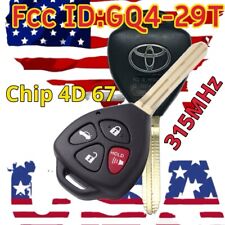 NOVA chave remota para Venza Corolla 2009 2010 2011 2012 2013 GQ4-29T- 4D67 CHIP, usado comprar usado  Enviando para Brazil