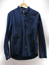 Camisa masculina Gap botão para baixo média M ajuste padrão manga curta azul comprar usado  Enviando para Brazil