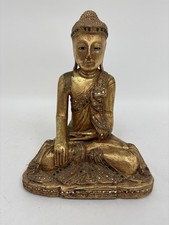 Wooden golden buddha for sale  RUGBY