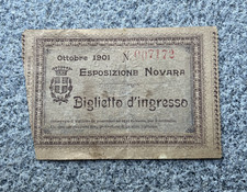Biglietto ingresso esposizione usato  Briona