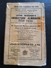 1933 wisden softback for sale  CROYDON