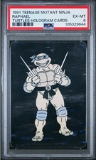 1991 Teenage Mutant Ninja Turtles Raphael holograma PSA 6 EX-MT comprar usado  Enviando para Brazil