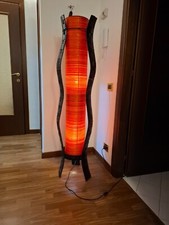 Lampada terra bambù usato  Roma