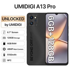Smartphone Android UMIDIGI A13 Pro 6GB+128GB Dual SIM 48MP 6.7" NFC desbloqueado  comprar usado  Enviando para Brazil