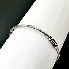 Pulseira empilhável vintage de prata esterlina 925 Bali comprar usado  Enviando para Brazil