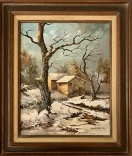 Tableau ancien huile d'occasion  France