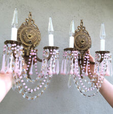 Vintage crystal sconces for sale  San Jose