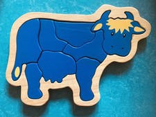 Kleinkind holzpuzzle kuh gebraucht kaufen  Coswig