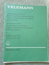 Telemann quartets trios for sale  SALISBURY